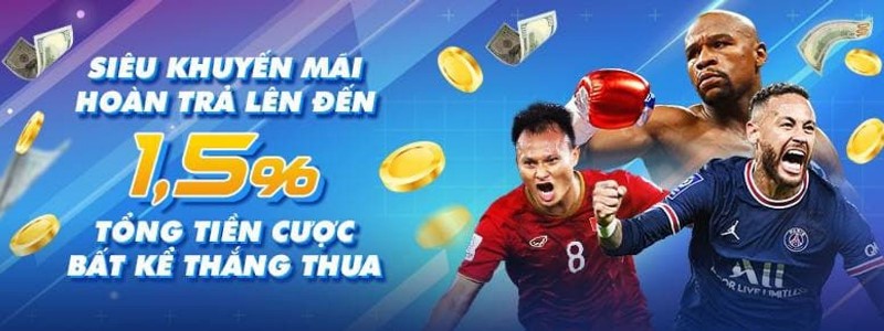 Khuyến mãi cực lớn chỉ có tại 8Live