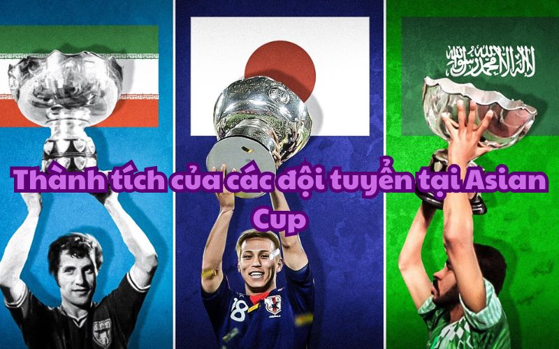 Iran, Nhật Bản và Arab Saudi là những đội tuyển thành công nhất tại Asian Cup