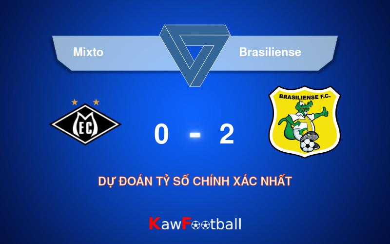 Soi kèo Mixto vs Brasiliense 06h00 02/07/2024