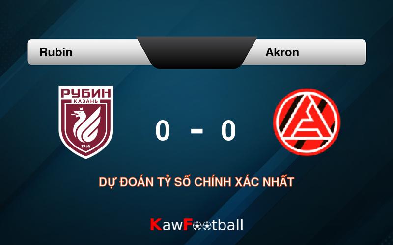 Soi kèo Rubin vs Akron 22h30 30/07/2024