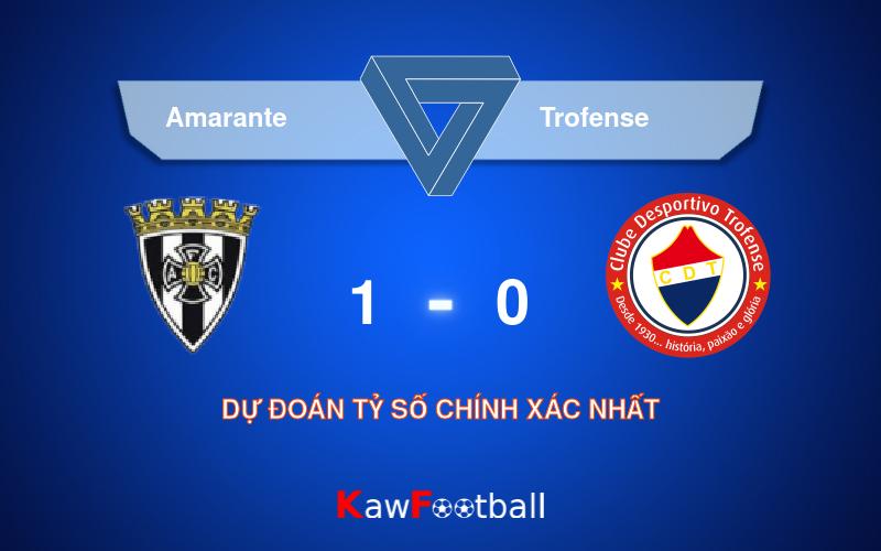 Soi kèo Amarante vs Trofense 22h00 11/08/2024