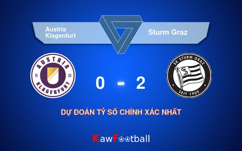 Soi kèo Austria Klagenfurt vs Sturm Graz 22h00 17/08/2024