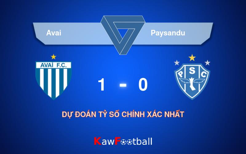 Soi kèo Avai vs Paysandu 06h00 23/08/2024