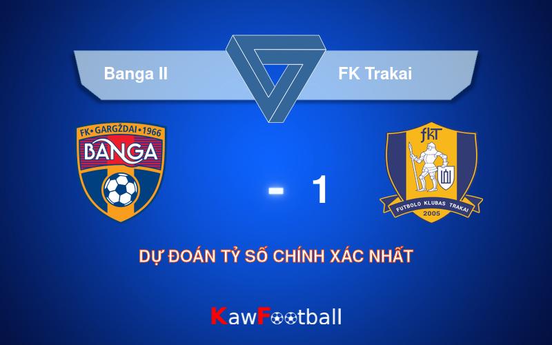 Soi kèo Banga II vs FK Trakai 22h00 17/08/2024