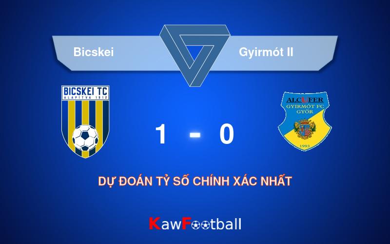 Soi kèo Bicskei vs Gyirmót II 22h30 18/08/2024