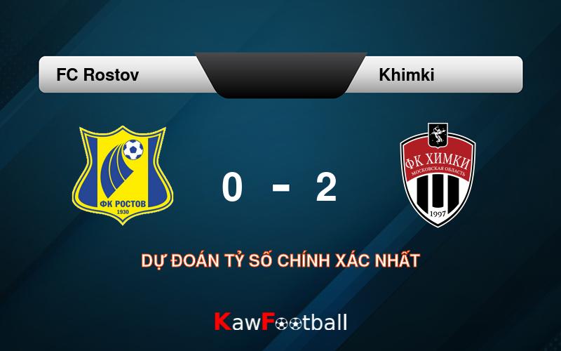 Soi kèo FC Rostov vs Khimki 00h00 14/08/2024