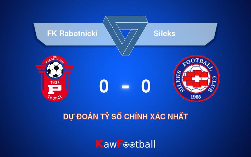 Soi kèo FK Rabotnicki vs Sileks 22h00 11/08/2024