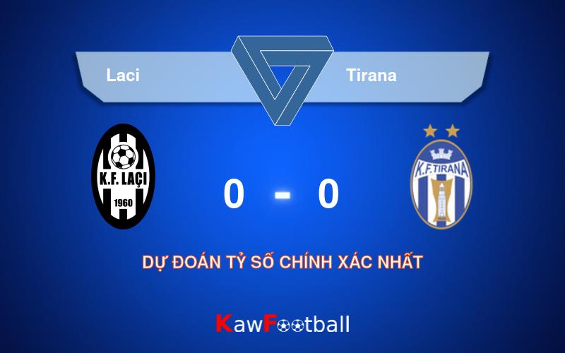 Soi kèo Laci vs Tirana 22h00 19/08/2024