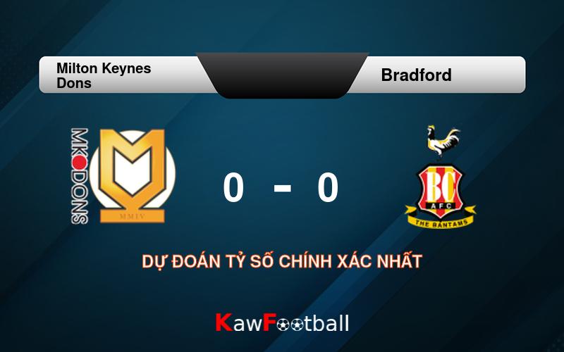 Soi kèo Milton Keynes Dons vs Bradford 21h00 10/08/2024