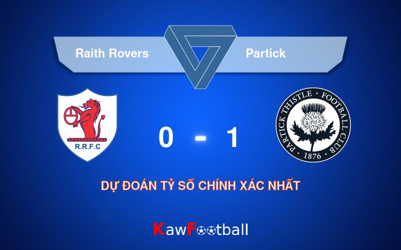 Soi kèo Raith Rovers vs Partick 21h00 10/08/2024