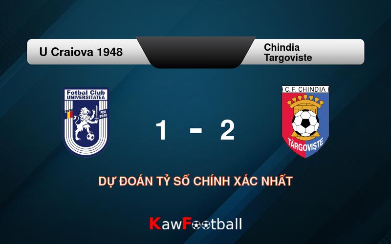 Soi kèo U Craiova 1948 vs Chindia Targoviste 15h00 10/08/2024