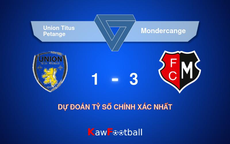 Soi kèo Union Titus Petange vs Mondercange 21h00 11/08/2024