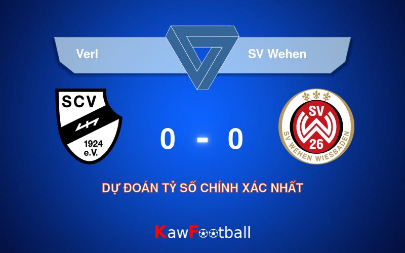 Soi kèo Verl vs SV Wehen 19h00 03/08/2024