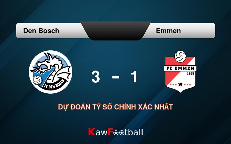 Soi kèo Den Bosch vs Emmen 01h00 21/09/2024