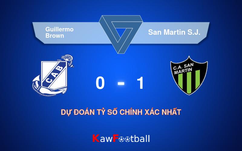 Soi kèo Guillermo Brown vs San Martin S.J. 01h30 23/09/2024