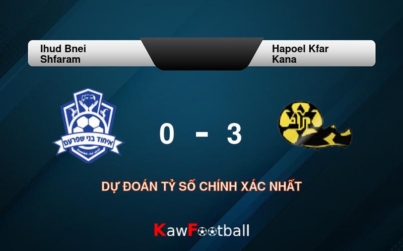 Soi kèo Ihud Bnei Shfaram vs Hapoel Kfar Kana 17h00 20/09/2024