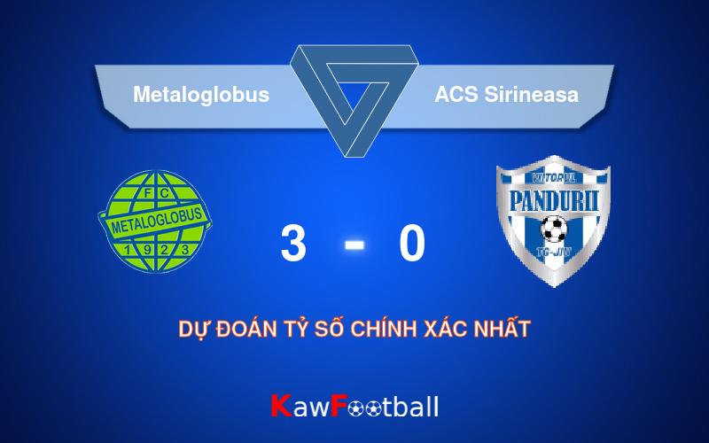 Soi kèo Metaloglobus vs ACS Sirineasa 15h00 21/09/2024