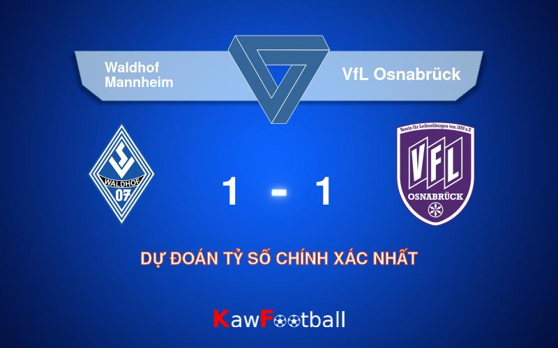 Soi kèo Waldhof Mannheim vs VfL Osnabrück 19h00 21/09/2024