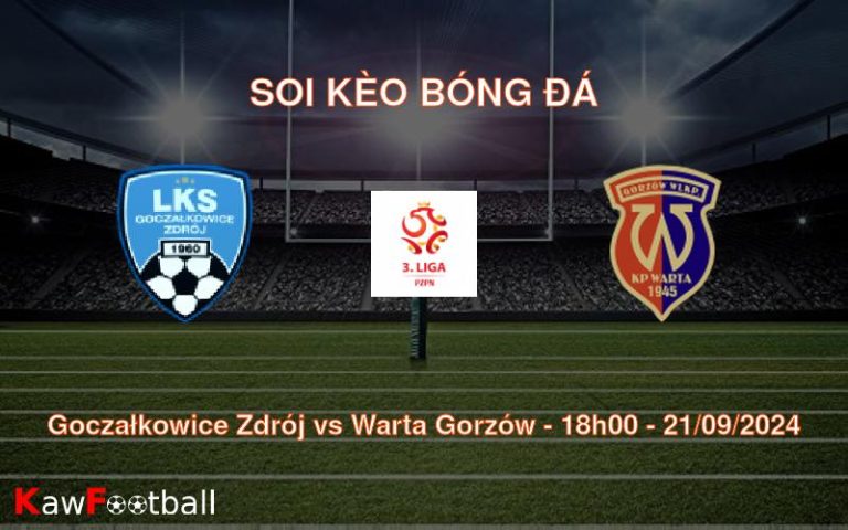 Soi kèo Goczałkowice Zdrój vs Warta Gorzów 18h00 21/09/2024