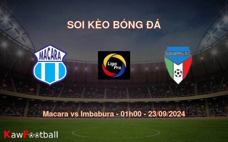 Soi kèo Macara vs Imbabura 01h00 23/09/2024