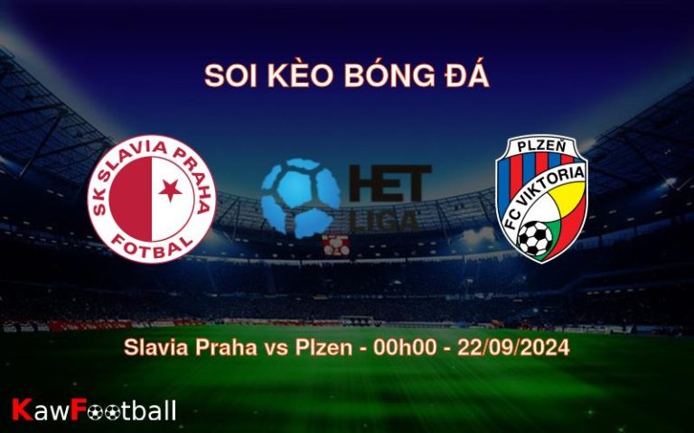 Soi kèo Slavia Praha vs Plzen 00h00 22/09/2024