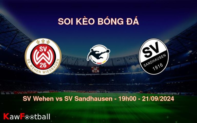 Soi kèo SV Wehen vs SV Sandhausen 19h00 21/09/2024