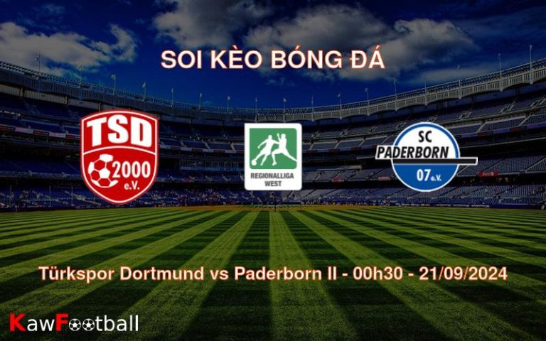 Soi kèo Türkspor Dortmund vs Paderborn II 00h30 21/09/2024